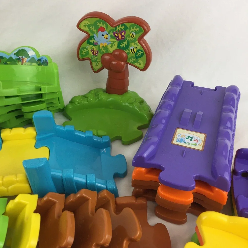 VTech Go Go Smart Animals Monkey Rhino Figures 55 Track Pieces Tested